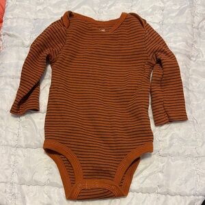 Carter's Brown Ribbed Bodysuit Cozy Knit One Piece